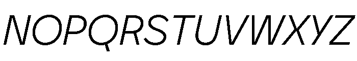 BVHEddiGrotesk LightItalic Font UPPERCASE