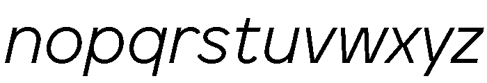 BVHEddiGrotesk LightItalic Font LOWERCASE