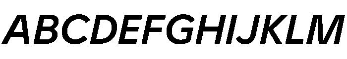 BVHEddiGrotesk MediumItalic Font UPPERCASE