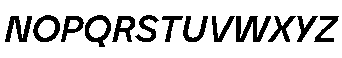 BVHEddiGrotesk MediumItalic Font UPPERCASE