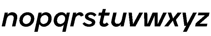 BVHEddiGrotesk MediumItalic Font LOWERCASE