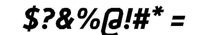 BVHEiffel BoldItalic Font OTHER CHARS