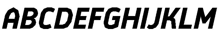 BVHEiffel BoldItalic Font UPPERCASE