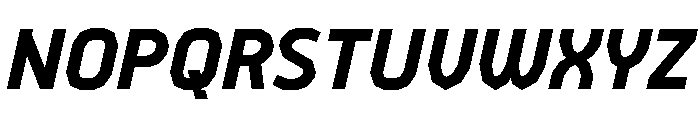 BVHEiffel BoldItalic Font UPPERCASE