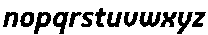 BVHEiffel BoldItalic Font LOWERCASE