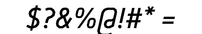 BVHEiffel Italic Font OTHER CHARS