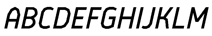 BVHEiffel Italic Font UPPERCASE