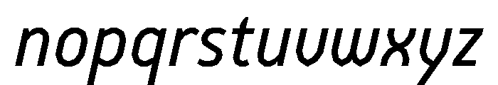 BVHEiffel Italic Font LOWERCASE