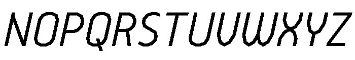 BVHEiffel LightItalic Font UPPERCASE