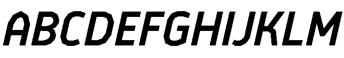 BVHEiffel MediumItalic Font UPPERCASE