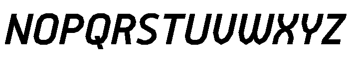 BVHEiffel MediumItalic Font UPPERCASE