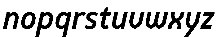 BVHEiffel MediumItalic Font LOWERCASE