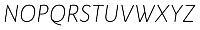 Bw Quinta Std Light Italic Font UPPERCASE