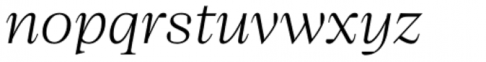 Bw Beto Light Italic Font LOWERCASE
