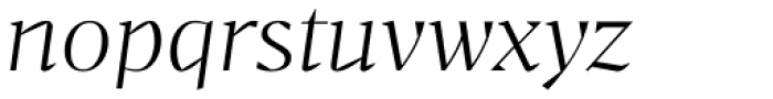 Bw Darius Light Italic Font LOWERCASE