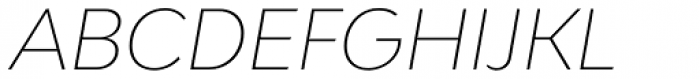 Bw Modelica LGC Thin Italic Font UPPERCASE