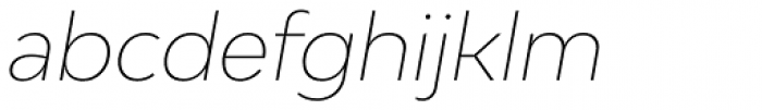 Bw Modelica LGC Thin Italic Font LOWERCASE