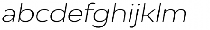 Bw Modelica Light Expanded Italic Font LOWERCASE
