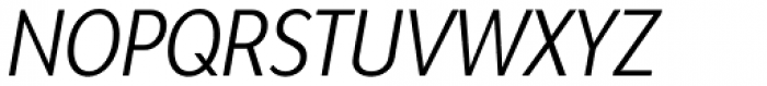 Bw Modelica SS01 Regular Ultra Condensed Italic Font UPPERCASE
