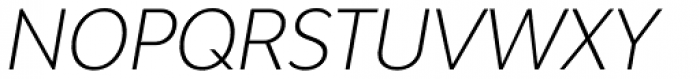 Bw Modelica SS02 Light Condensed Italic Font UPPERCASE