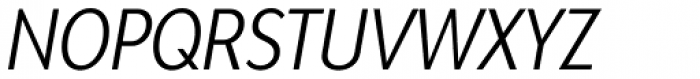 Bw Modelica SS02 Regular Ultra Condensed Italic Font UPPERCASE