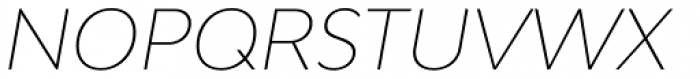 Bw Modelica SS02 Thin Italic Font UPPERCASE