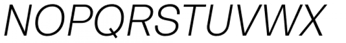 Bw Nista Geometric Light Italic Font UPPERCASE