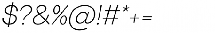 Bw Nista Geometric Thin Italic Font OTHER CHARS