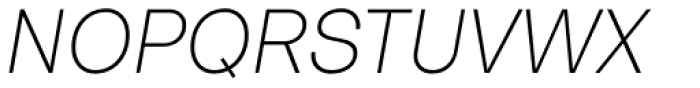 Bw Nista Geometric Thin Italic Font UPPERCASE