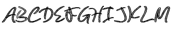 Byrtaga Rukypa Font UPPERCASE