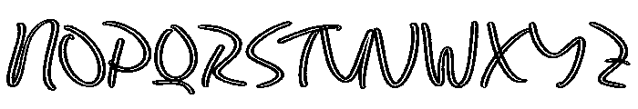 Byrtaga Rukypa Font UPPERCASE