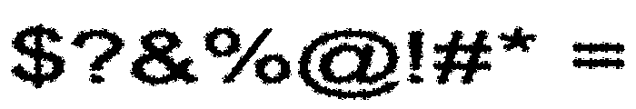 Bytewall Font OTHER CHARS