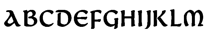 Byza Regular Font UPPERCASE