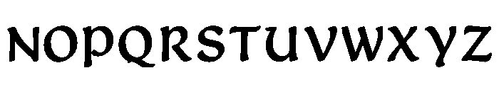 Byza Regular Font LOWERCASE