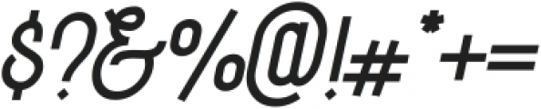 Byemalkan Italic otf (400) Font OTHER CHARS