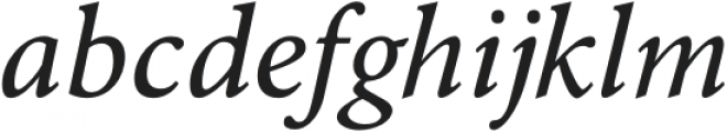 Byington Italic otf (400) Font LOWERCASE