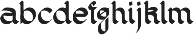 Byofine Gothic ttf (400) Font LOWERCASE