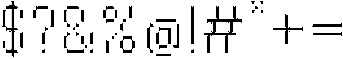 Byte Sans Inline otf (400) Font OTHER CHARS