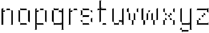 Byte Sans Inline otf (400) Font LOWERCASE