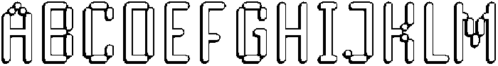 Byte Sans Shadow Rounded otf (400) Font UPPERCASE