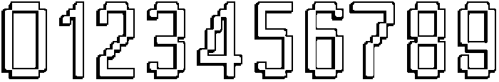 Byte Sans Shadow otf (400) Font OTHER CHARS