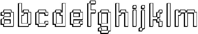 Byte Sans Shadow otf (400) FONT