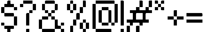 ByteSquare-Regular otf (400) Font OTHER CHARS