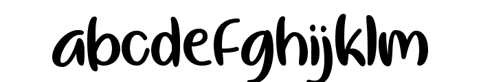 By Me Regular Font LOWERCASE