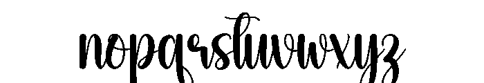 Byebeach Font LOWERCASE