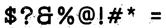 BygonestTypewriter-Demo Font OTHER CHARS
