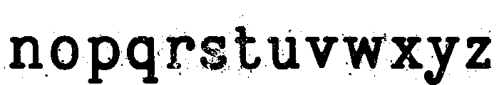 BygonestTypewriter-Demo Font LOWERCASE