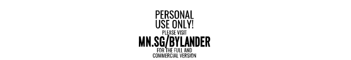 Bylander PERSONAL USE Regular Font OTHER CHARS