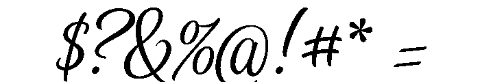 Byliner Script PERSONAL USE Regular Font OTHER CHARS