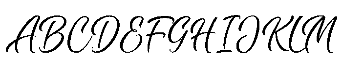 Byliner Script PERSONAL USE Regular Font UPPERCASE